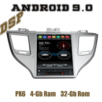 

PX6 Tesla Style android 9.0 car radio gps dvd player for hyundai IX35 tuscon 2016 2017 2018 with DSP wifi usb 4+64G