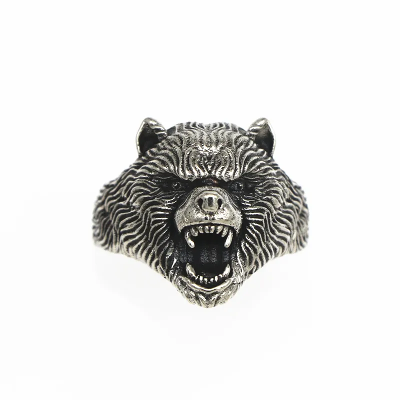 SR147 Fashion Bear rings sanimal Jewelry for men Cool Dress