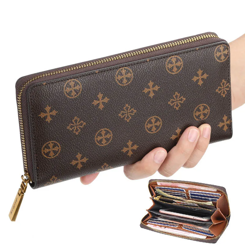 Phone Wallet Purse Card-Holder Money Louis Multi-Functional Zipper Retro Luxury Designer
