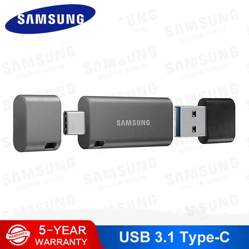Samsung Usb Flash Drive 32g 64g 128g 256g Double Port Pen Drive Usb3.1