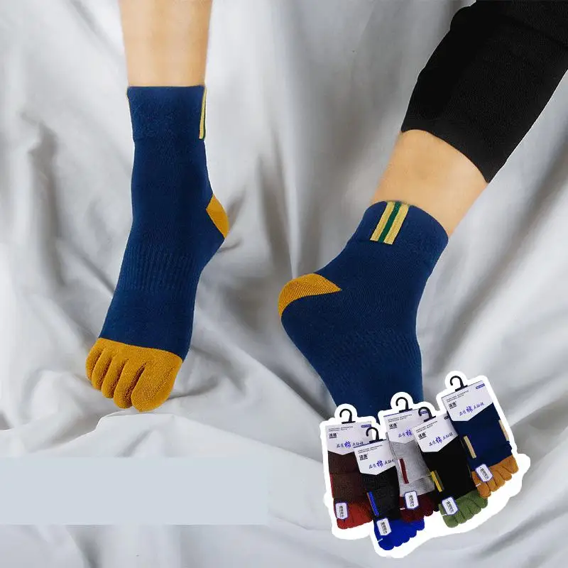 

Носки мужские хлопковые, жаккардовые деловые, с надписью, для взрослых, синие, на осень и зиму