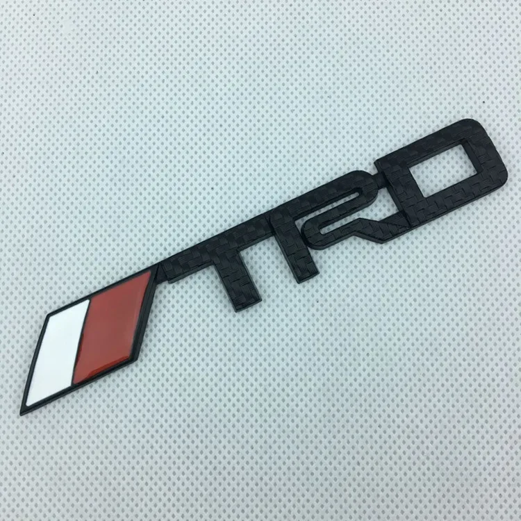 20 шт. 14,3 см* 2,2 см Высокое качество 3D Металл TRD Автомобильная Передняя Задняя эмблема значок багажника Наклейка логотипы стайлинга автомобиля черный красный серебристый