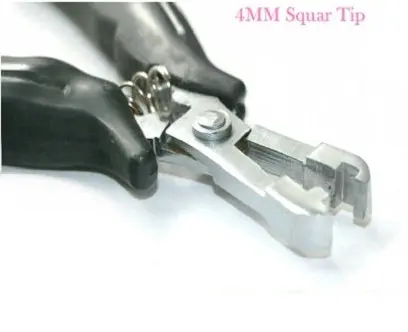 4MM Squar Tip Prebond удаление/наращивание волос плоскогубцы/Fusion Rebonds удаление для микро кольцо волос плоскогубцы - Цвет: 4MM Squar Tip