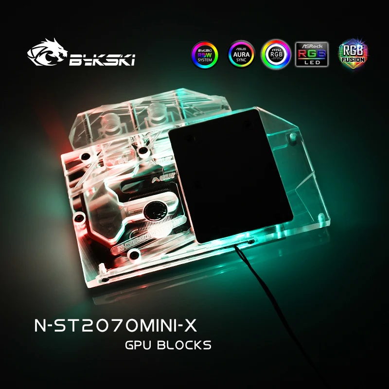 Bykski водяного блок для ZOTAC Geforce RTX2070 8GD6 мини OC 12 так что вся оболочка KDE/5V полосы