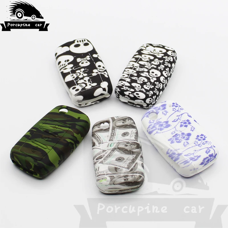 Автомобильный силиконовый чехол для ключей Volkswagen Golf 4 5 6 Bora Passat POLO B5 B6 Skoda Superb octavia