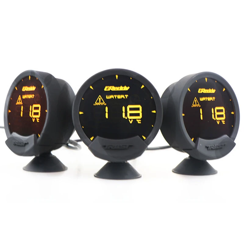 7 цветов Greddi Sirius LCD Racing Gauge Turbo boost скорость вольт температура воды Температура