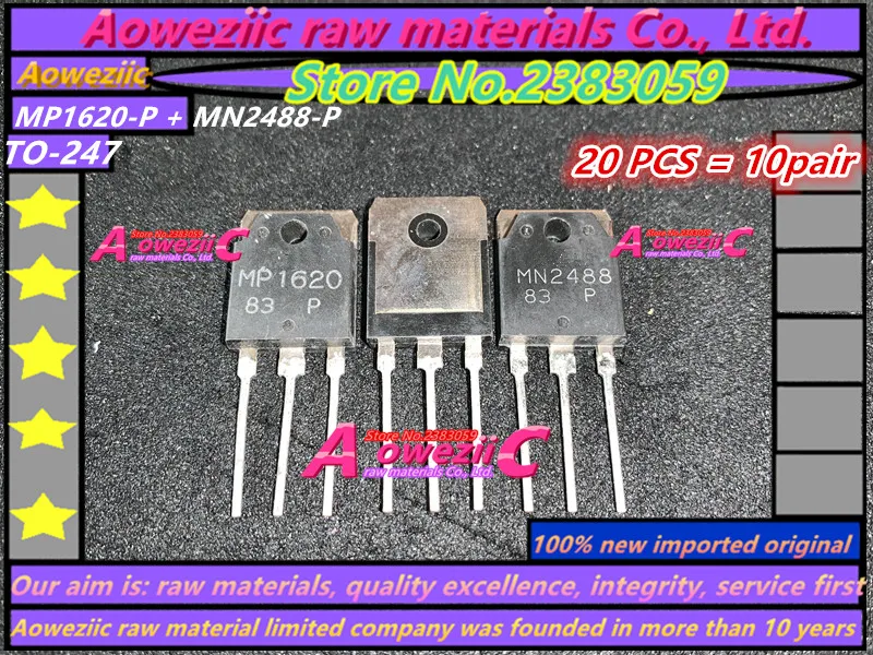 Aoweziic 100% новый импортный оригинальный MP1620-P MN2488-P MP1620 MN2488 TO-247 аудио Мощный транзистор для усилителей мощности
