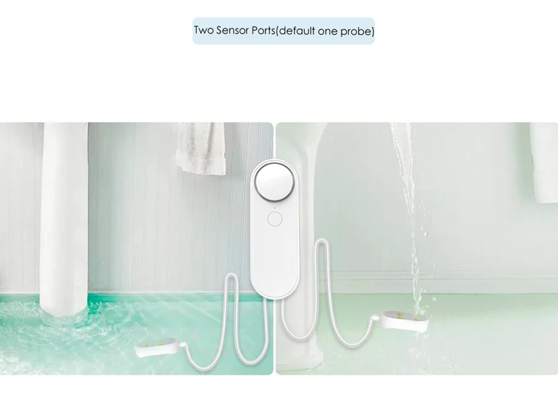 elderly emergency button Wifi Water Detector Leakage Sensor Alarm Leak Detector Sound Tuyasmart Smart Life APP Flood Alert Overflow Security elderly emergency button