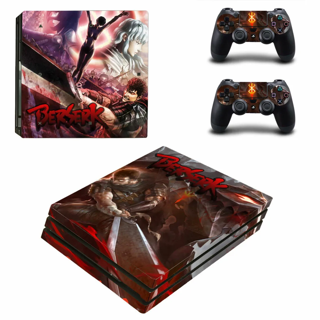 Baserk PS4 Pro sticker s PS 4 Play station 4 Pro виниловые наклейки для playstation 4 Pro консоли и контроллера