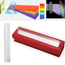 20x3 см, треугольная призма, Цветовая призма, оптическое стекло, Прямоугольный угол, отражающая треугольная призма для обучения, светильник, спектр