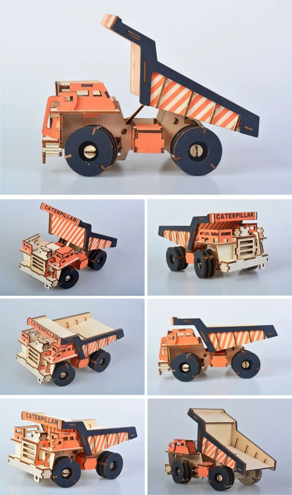 Dump Car DIY 3D деревянные головоломки деревянные ремесла набор для сборки резка деревянные игрушки для Рождественский подарок 3138