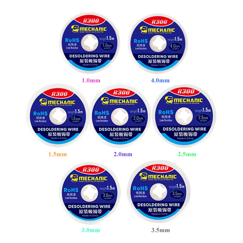 Solder Remover Soldering Wire Desoldering Braid Soldering Repair Tool Soldering Tin Wire Desoldering Mesh Braid Welding Wires 10pcs/lot MECHANIC Solder Wick Remover Desoldering Wire
