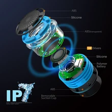 Bluetooth 4,0 динамик водонепроницаемое радио для душа беспроводной музыкальный плеер встроенный fm-канал с красочным светильник аудио аксессуары