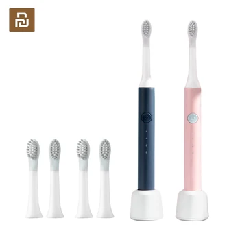 

Youpin Sonic Electric Toothbrush 3 Vibration Modes Automatic Timer IPX7 Waterproof Inductive Charging Base USB Rechargeable