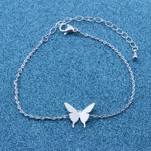 10 новых женских браслетов-бабочек, милый детский браслет из нержавеющей стали с золотым орнаментом, рождественский подарок, Браслеты