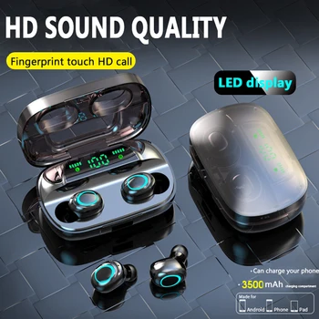 

S9 S11TWS wireless Bluetooth headset sports sweat-proof touch portable earbuds fingerprint touch HD stereo noise reduction earpl