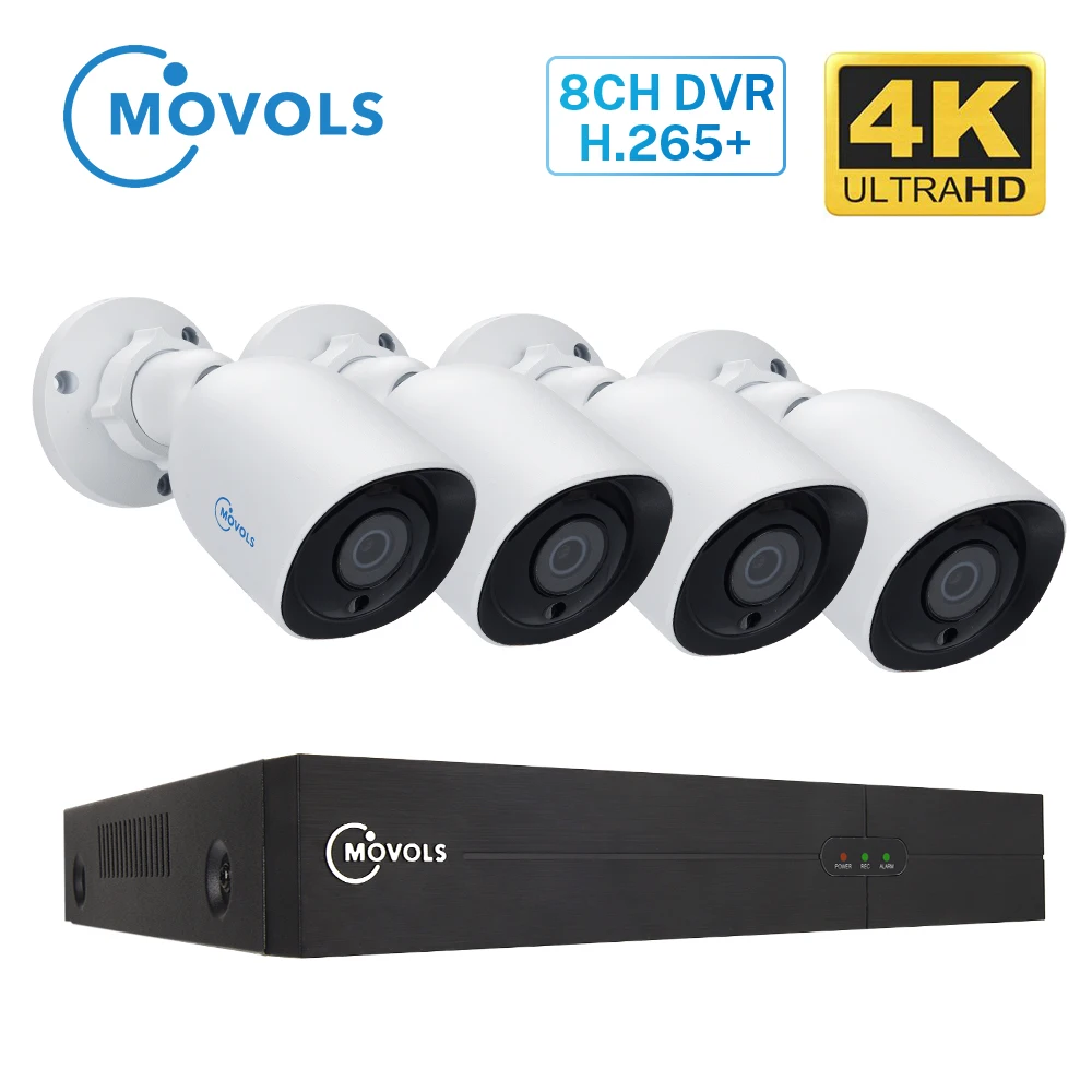 Система видеонаблюдения MOVOLS 8 каналов 4K H.265 DVR МП | Безопасность и защита
