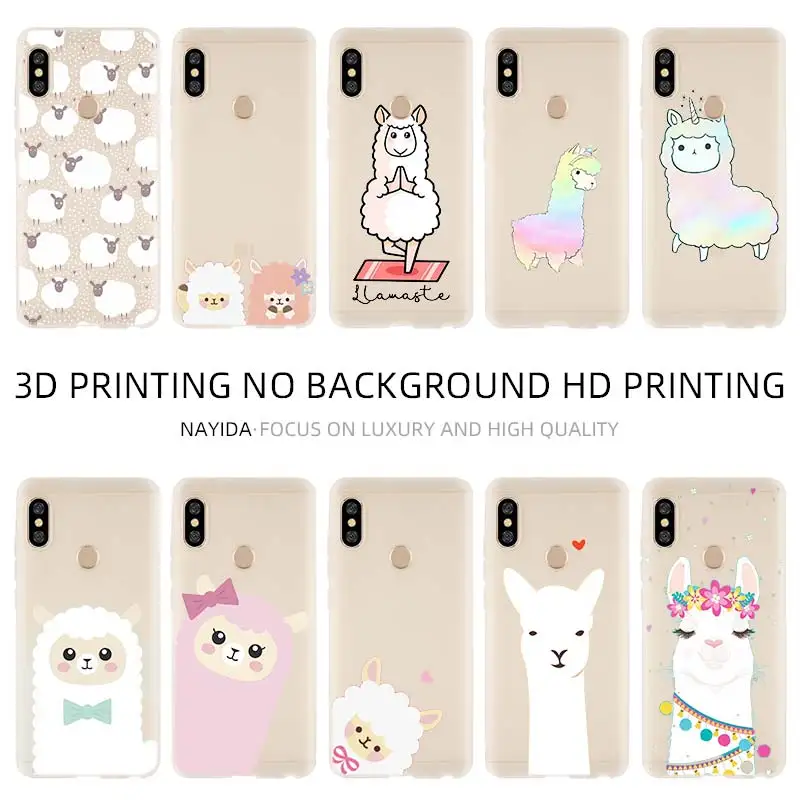Soft Case For Xiaomi 11 10 8 A2 A3 Cc9 Lite Mi Pro 9se A1 6X 5X Cover lpaca Llama | Мобильные телефоны и аксессуары