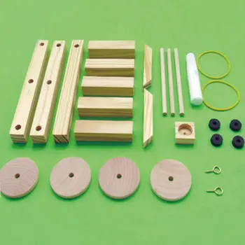 

DIY Sling Material Set Wood War Wagon Model Assembly Toy Educational Funny Kids Children Craft Toy Christmas Gift