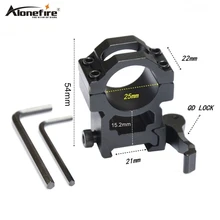 Alonefire KC13 25,4 мм кольца Пикатинни 21 мм QD БЫСТРОРАЗЪЕМНАЯ направляющая Вивер воздушный страйкбол винтовка стрелочный пистолет светильник лазерный прицел прицела