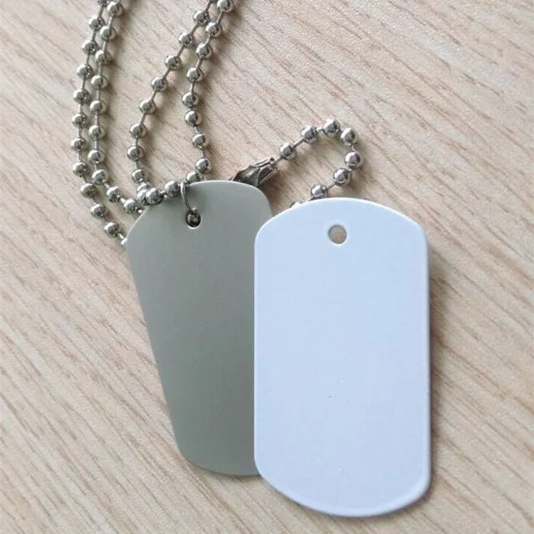 Free Shipping 20pcs/lot Metal Army Tags for Blank Sublimation INk Transfer Printing Heat Press DIY Can Print 4pcs lot blank sublimation 600ml hermos bottle cusfer prtinting by sublimation ink diy transfer heat press printingp tran