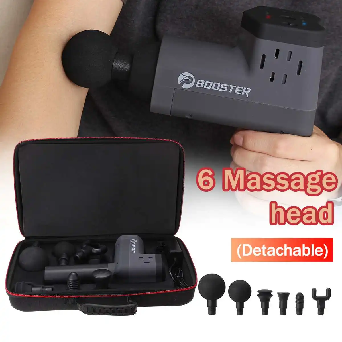 

Booster Pro2 Muscle Massage Guns Deep Tissue Massager Therapy Guns Exercising Muscle Pain Relief Body Shaping 5 Speed Adjustment