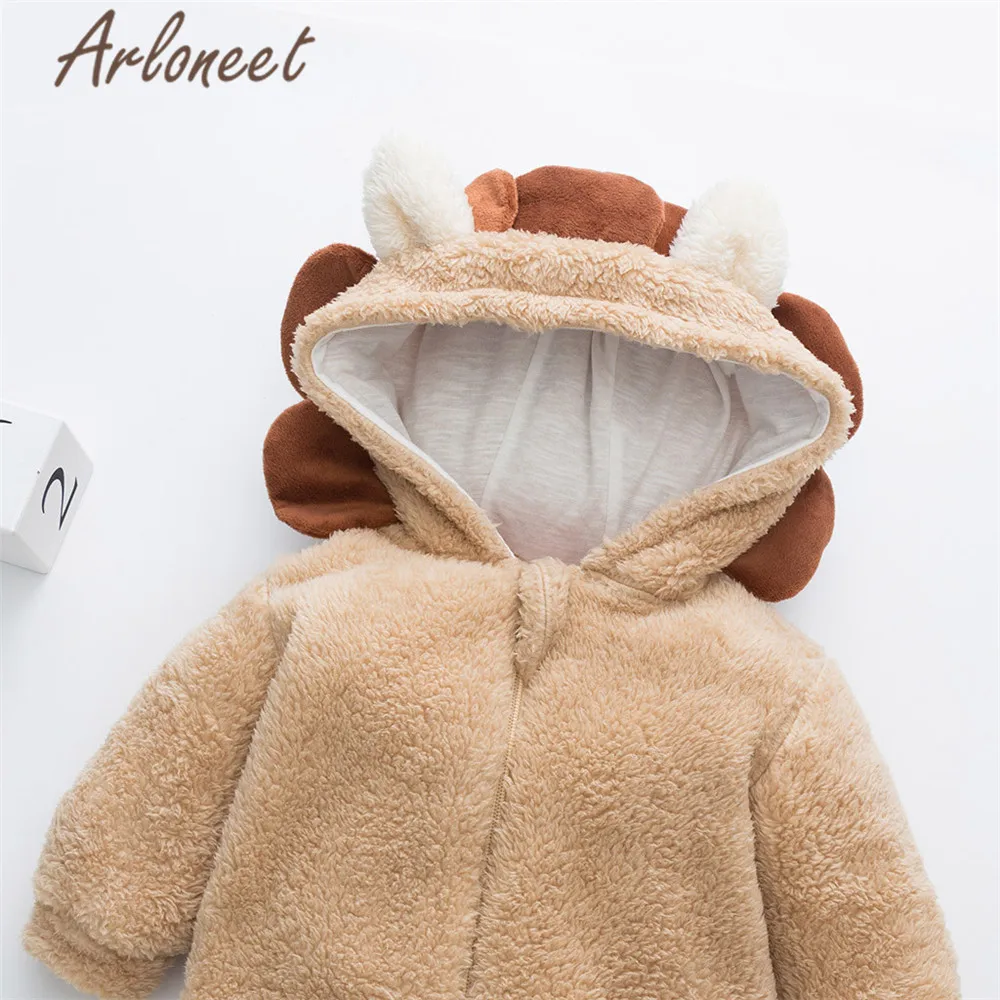 ARLONEET/пальто с героями мультфильмов; Комбинезон для маленьких мальчиков; зимний маскарадный комбинезон на молнии с изображением Льва для маленьких девочек; комбинезон; пальто с капюшоном; г.; комбинезон; Bebe Menina
