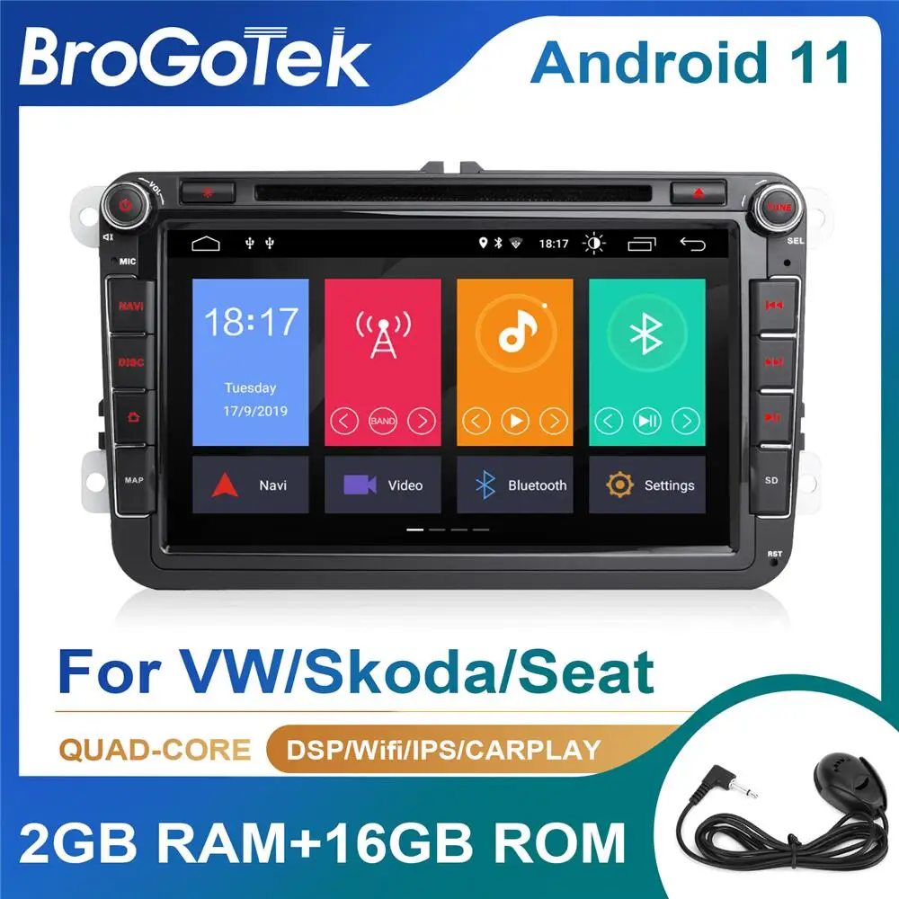 Автомагнитола 2DIN на Android 4 Гб GPS-навигация для VW Passat B6 Amarok Volkswagen Skoda Octavia 2 Superb Jetta T5 golf