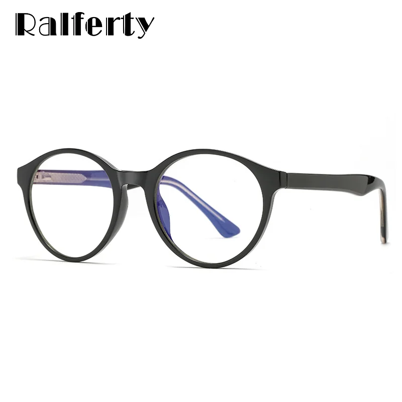 

Ralferty Big Computer Glasses Round Glasses Anti Blue Light Eye Glasses Frame For Women Eyeglasses Female Trendy 2020 Glases