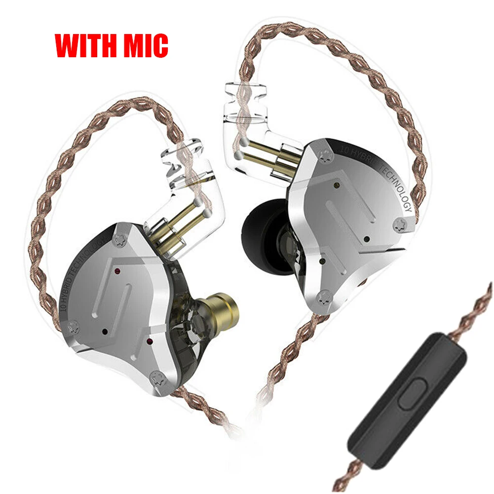 

Portable Earphones 304 Stainless Steel 10 Hybrid technology Units Headohones