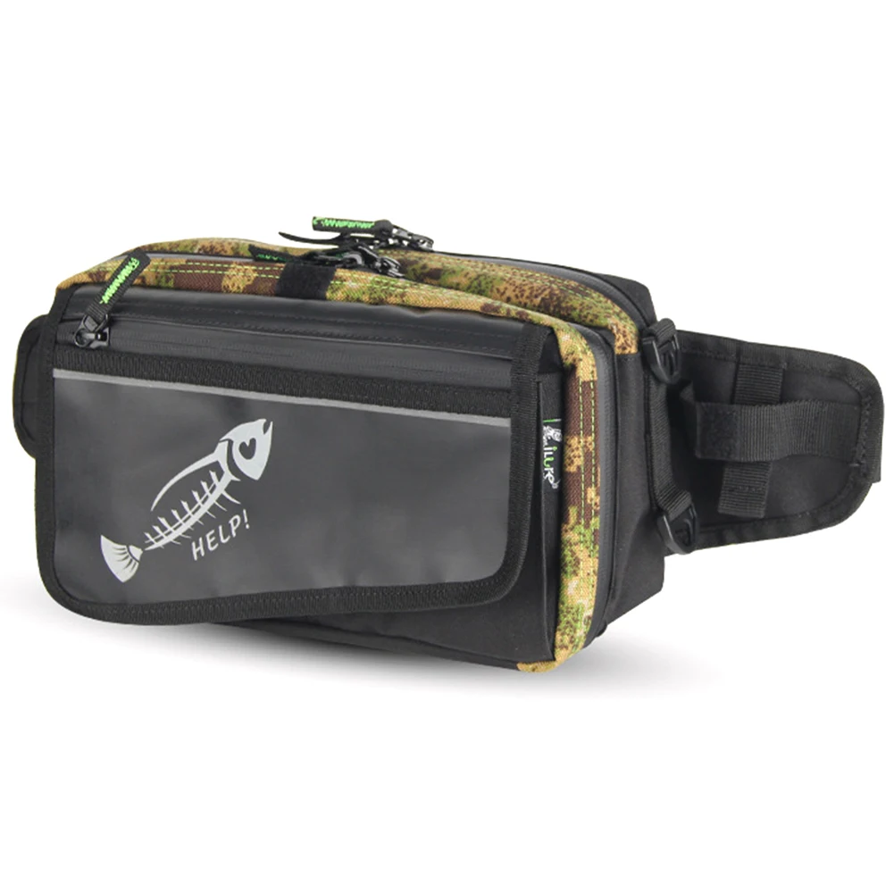 Unisex Adjustable Strap Portable Waterproof Protective Wear Resistant Multipurpose Oxford Cloth Outdoor Fishing Bag Waist Pack