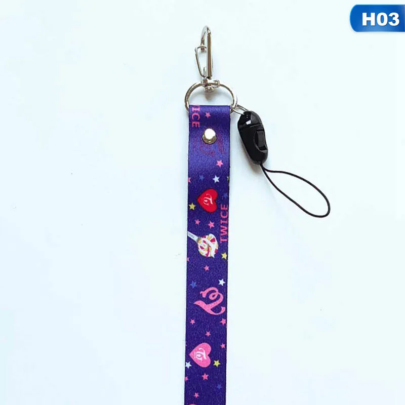 Kpop TWICE Blackpink Got7 Exo телефон Веревка телефон ремень брелок Подвеска Lanyards брелок тот же пункт - Цвет: 03