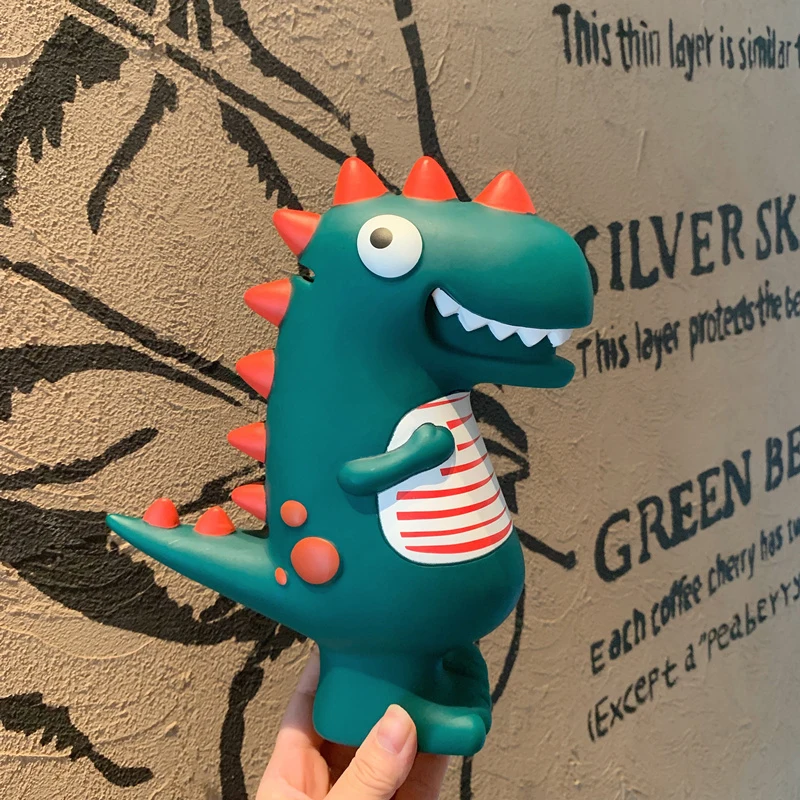 Dinosaur Money Boxes Fall-proof Creative Coin Box Cute Cartoon Piggy Bank Children Birthday Gifts Desktop Ornaments Home Decor | Дом и сад