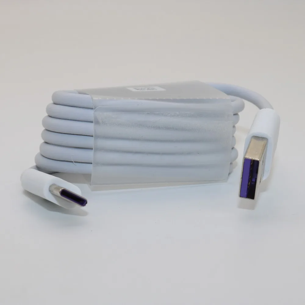 Only 5A Type C cable HUAWEI Mate20 быстрое супер зарядное устройство 10V4A 40 Вт USB быстрое зарядное устройство адаптер 5A USB3.1 TYPE-C Быстрый кабель для Honor9 10 P20 P10 - Тип штекера: Only 5A Type C cable
