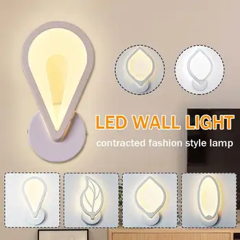 

Leaf Wall Light LED Acrylic Drop Wall Light Rail Project Square LED Wall Lamp Bedside Room Bedroom Night Wall Lamps Arts 220v