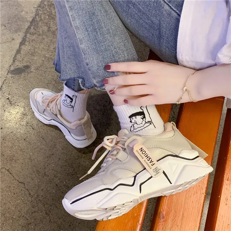 

Place of Origin Supply of Goods 2019 Autumn And Winter New Style WOMEN'S Shoes Korean-style Students round-Toe Athletic Shoes Fl