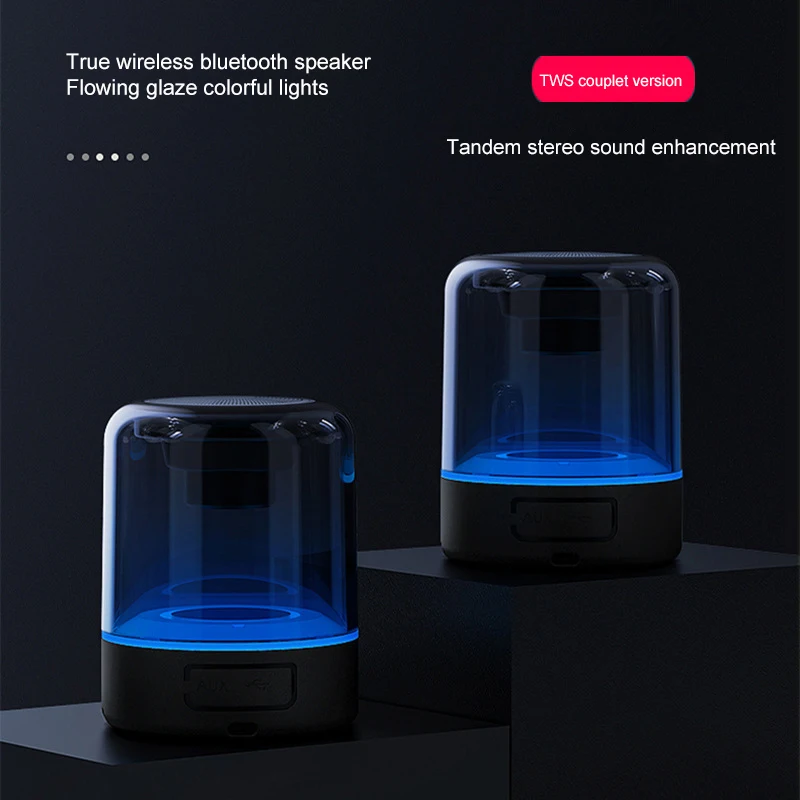 Беспроводной Bluetooth-динамик Tws серии с супер сабвуфером для улицы мини-пушка