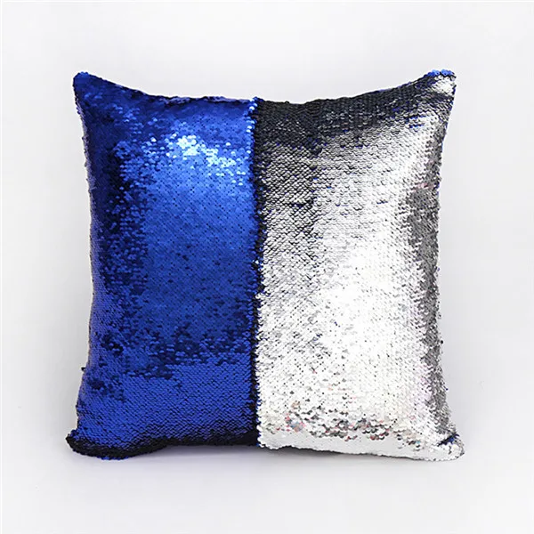 dark blue silver DIY модный роскошный двухцветный чехол с блестками Континентальный декоративный чехол с русалочкой - Color: dark blue silver