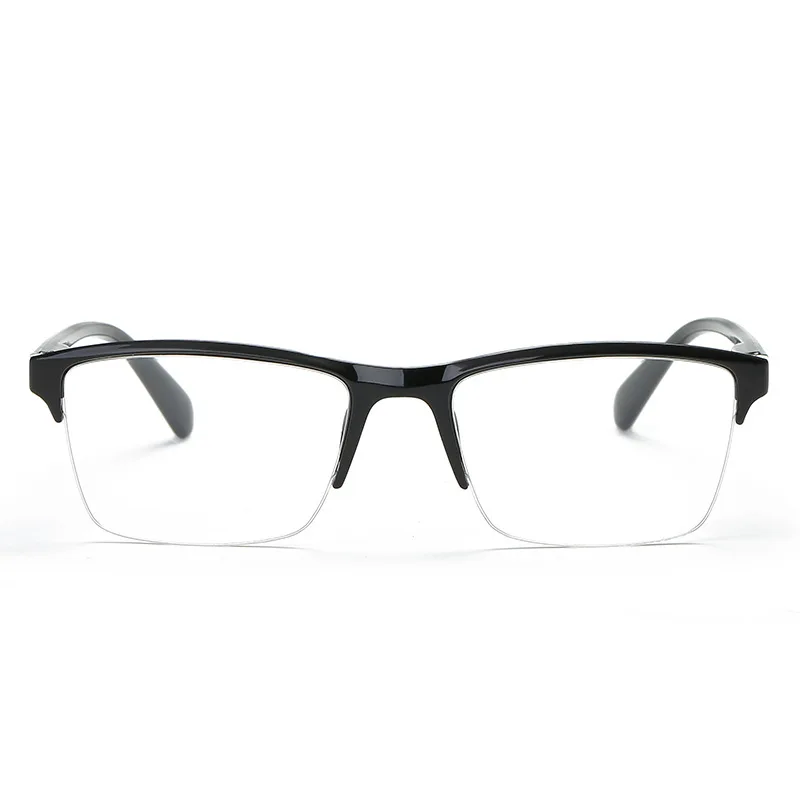 Новинка, полуоправа, очки для чтения, для мужчин и женщин, ультралегкие очки для дальнозоркости, черные квадратные очки, дальний прицел, очки от+ 25 до+ 400