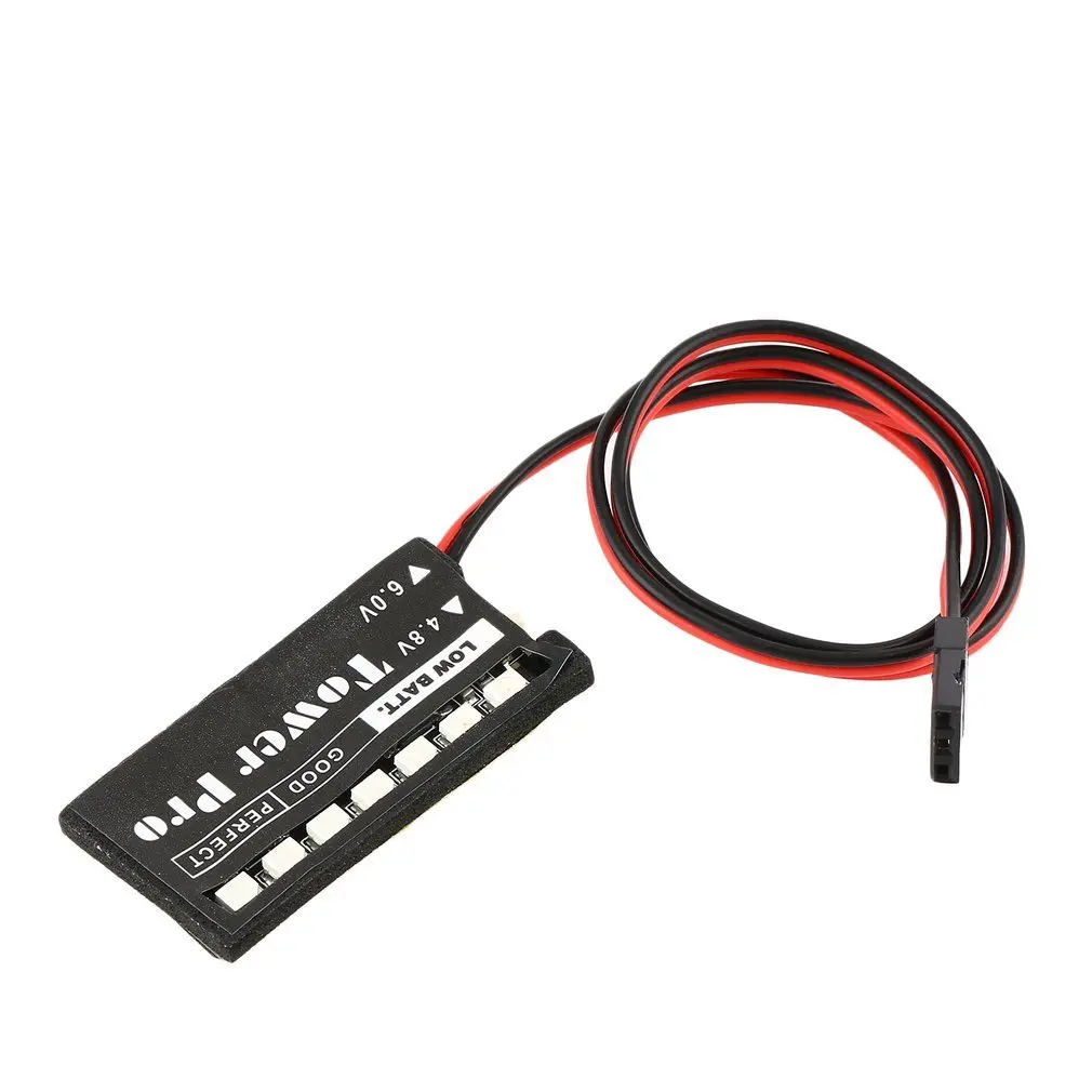

RC Model 7 LED Receiver Battery Voltage Indicator Monitor Car auto 7led 4.8v 6v Low voltage Monitor Indicator Drone Accessaries