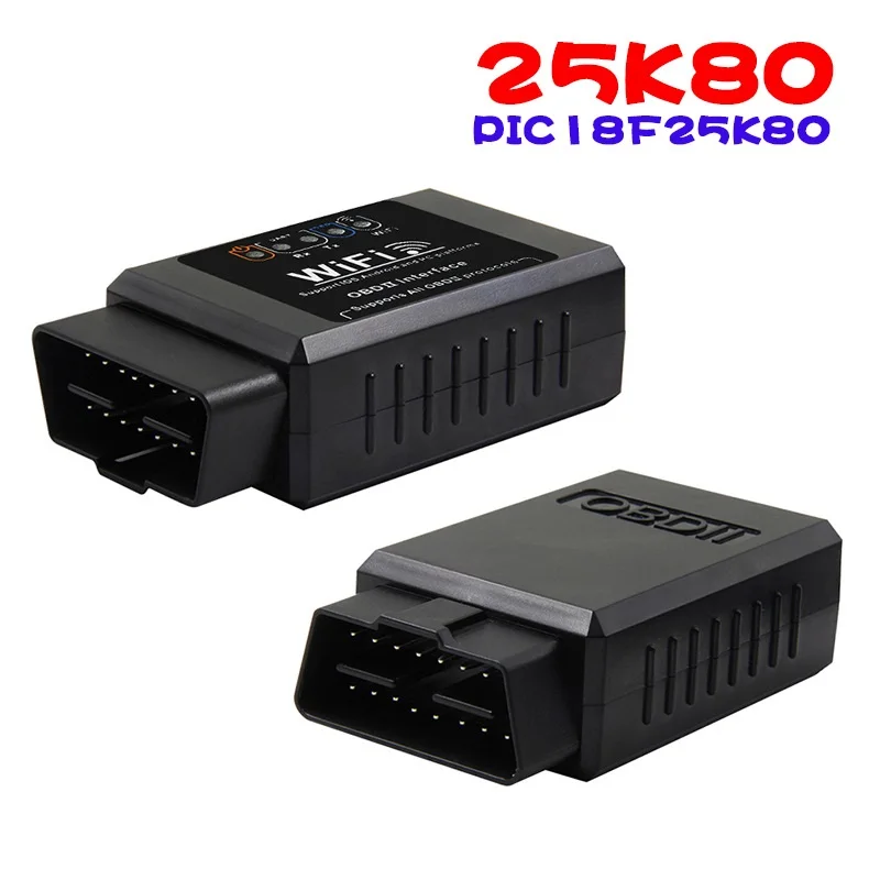 ELM327 WI-FI V1.5 PIC18F25K80 elm327 v1.5 obd2 сканер для iPhone ios elm 327 v1.5 на русском bluetooth v1.2 Бортовая Диагностика машины