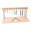 Montessori Teaching Math Toys Digitals Numbers 1-20 Hanger And Color Beads Stairs for Ten Board Preschool School Training Toys 4