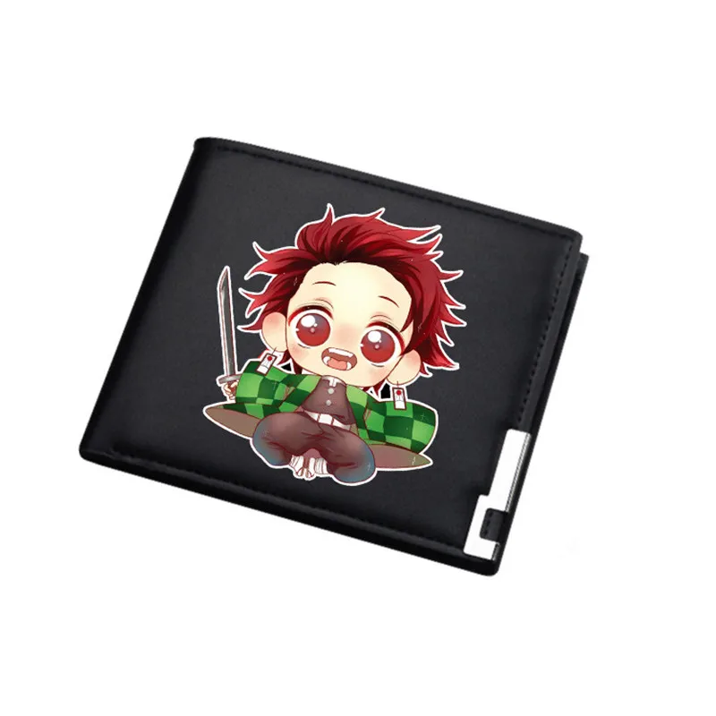 13 Demon Slayer: Kimetsu no Yaiba сумка для денег Студенческая ID держатель для карт из искусственной кожи короткий кошелек унисекс мультфильм Carteira подарок портмоне - Цвет: 13