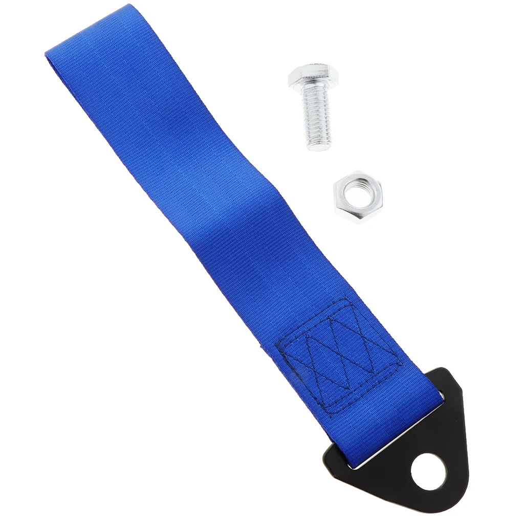 1 Pcs Car Automotive Tow Strap Set Front/Rear Bumper Hook 10000 LBS For Hanging Tow Hook Ornaments Or Strapping Down Your Ride