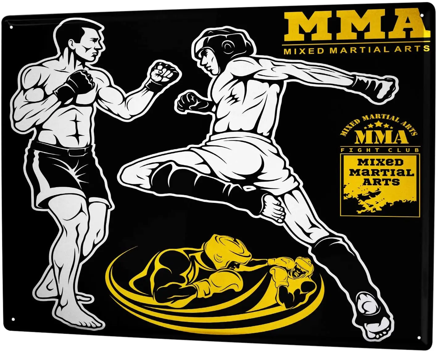 С 2004 года металлический экран смешанные в стиле ретро боевые искусства MMA | Дом и