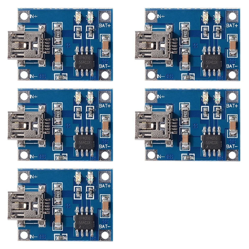 5X 5V Mini USB 1A литиевая батарея зарядный Модуль линейная плата зарядного устройства