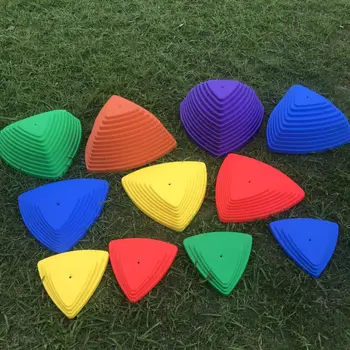 

Fitness Training Stepping Stone 11 Pieces Physical Fitness Combination Seven Color Balance Beam Sensory Equipment Pedal Stone