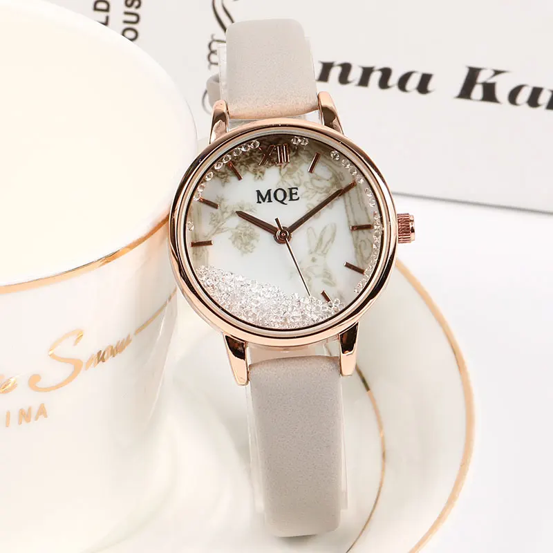 Top Luxury Women s Watches Fashion Small Retro Ladies Diamond Watch Leather Watches For Women Dress 3