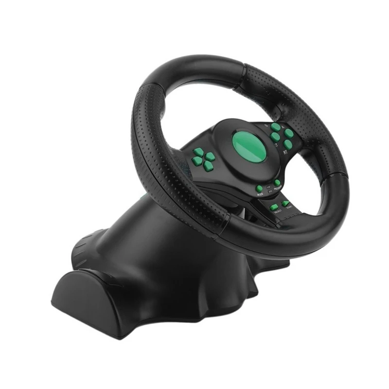 

Racing Game Steering Wheel for Xbox 360 Ps2 for Ps3 Computer Usb Car Steering-Wheel 180 Degree Rotation Vibration Pedals