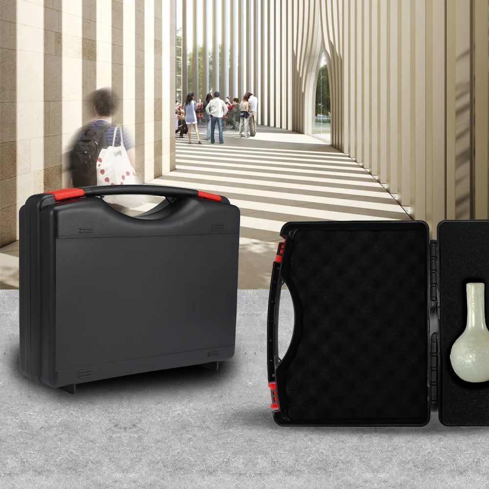 

GD - 03 Multifunctional Portable Plastic Toolbox With Built-In Plaid Cotton Plastic Carrying Case for Renovation Team